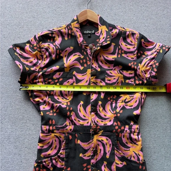 MIXED by Nasrin Pink Nana Jumpsuit, medium, 97 % cotton, 3 % stretch spandex - Picture 6 of 10